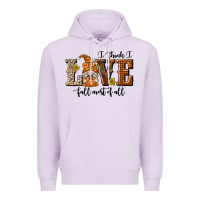 Lilac I Think I Love Fall Most of All Premium Hoodie - texasbilliewilder