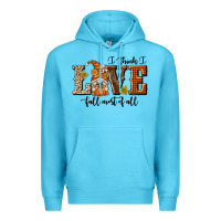 Ocean Blue I Think I Love Fall Most of All Premium Hoodie - texasbilliewilder