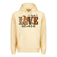 Pina Colada I Think I Love Fall Most of All Premium Hoodie - texasbilliewilder
