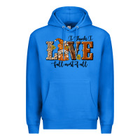 True Royal I Think I Love Fall Most of All Premium Hoodie - texasbilliewilder
