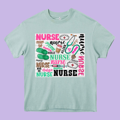 Nurse Heavy Core Tee Designed By Zillion Design Studio