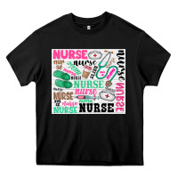 Black nurse Heavy Core Tee - Zillion Design Studio