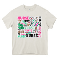 Cream nurse Heavy Core Tee - Zillion Design Studio
