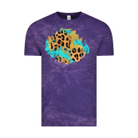 Cloud Purple glitter leopard turquoise patch Vintage Tee - AdoDesignShop