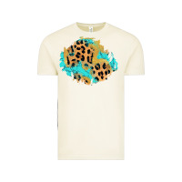 Vintage Arctic glitter leopard turquoise patch Vintage Tee - AdoDesignShop