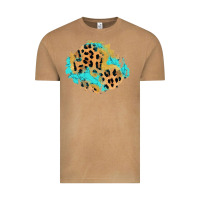 Vintage Camel glitter leopard turquoise patch Vintage Tee - AdoDesignShop