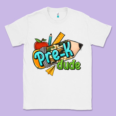 Pre K Dude Classic Tee Designed By Jasminsmagicworld