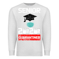 Oatmeal Heather Senior 2020 Quarantined Premium Sweatshirt - Bettercallsaul