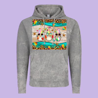 Summer Gnomes Vintage Hoodie Designed By Artiststas