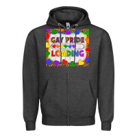 Gay Pride Loading Lgbtq Tumbler Zipper Hoodie | Teevron