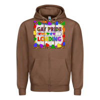 Chestnut Gay Pride Loading LGBTQ Tumbler Zipper Hoodie - BundleAndBundleShop
