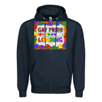 Navy Gay Pride Loading LGBTQ Tumbler Zipper Hoodie - BundleAndBundleShop