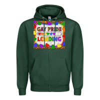 Sports Green Gay Pride Loading LGBTQ Tumbler Zipper Hoodie - BundleAndBundleShop