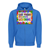 True Royal Gay Pride Loading LGBTQ Tumbler Zipper Hoodie - BundleAndBundleShop