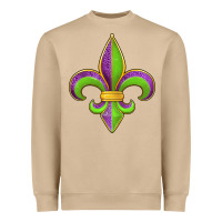 Mushroom mardi gras fleur de lis leopard Heavyweight Sweatshirt - Jasminsmagicworld