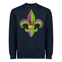 Navy mardi gras fleur de lis leopard Heavyweight Sweatshirt - Jasminsmagicworld
