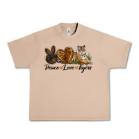 Burro Peace Love Tigers Urban Heavy Tee - LillyAllenDesigns