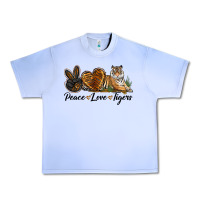 Grape Ice Peace Love Tigers Urban Heavy Tee - LillyAllenDesigns