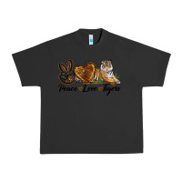 Pigment Black Peace Love Tigers Urban Heavy Tee - LillyAllenDesigns