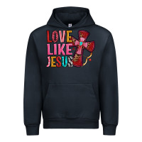 Navy love like jesus Urban Hoodie - OliviaCreatesArt