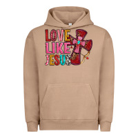 Pigment Burro love like jesus Urban Hoodie - OliviaCreatesArt