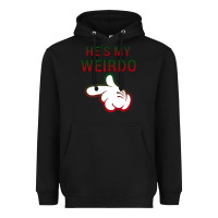 Black He's My Weirdo Galaxy Heavyweight Hoodie - Bettercallsaul
