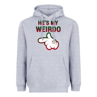 Heather Grey He's My Weirdo Galaxy Heavyweight Hoodie - Bettercallsaul
