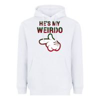 White He's My Weirdo Galaxy Heavyweight Hoodie - Bettercallsaul