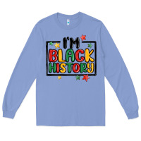 Colony Blue i'm black history Long Sleeve Tee - MaliasSmallBusiness