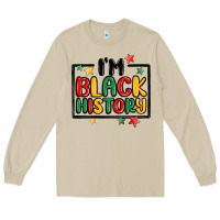Mushroom i'm black history Long Sleeve Tee - MaliasSmallBusiness