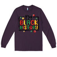 Plum i'm black history Long Sleeve Tee - MaliasSmallBusiness