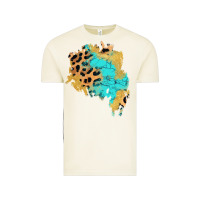 Vintage Arctic glitter leopard turquoise patch Vintage Tee - AdoDesignShop