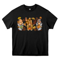 Black fall gnomies Heavy Core Tee - BarkalooDesign