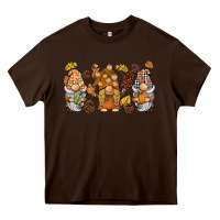 Chocolate Brown fall gnomies Heavy Core Tee - BarkalooDesign