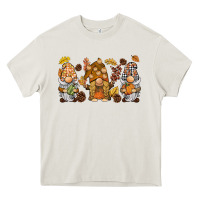 Cream fall gnomies Heavy Core Tee - BarkalooDesign