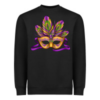 Black mardi gras carnival mask Heavyweight Sweatshirt - Jasminsmagicworld
