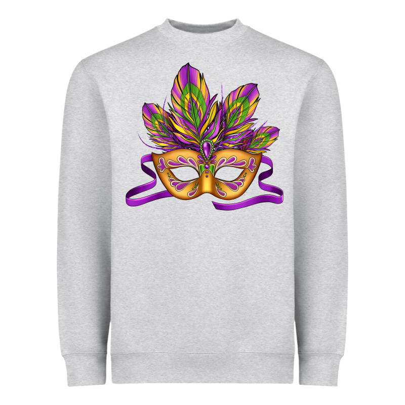 Mardi Gras Carnival Mask Heavyweight Sweatshirt by Jasminsmagicworld | Teevron