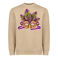 Mushroom mardi gras carnival mask Heavyweight Sweatshirt - Jasminsmagicworld