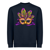 Navy mardi gras carnival mask Heavyweight Sweatshirt - Jasminsmagicworld