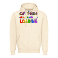 Sandshell Western Gay Pride Loading LGBTQ+ Zipper Hoodie - BundleAndBundleShop