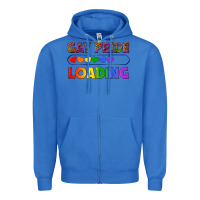 True Royal Western Gay Pride Loading LGBTQ+ Zipper Hoodie - BundleAndBundleShop