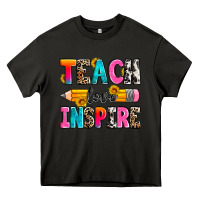 Asphalt teach love inspire Heavy Core Tee - Zillion Design Studio