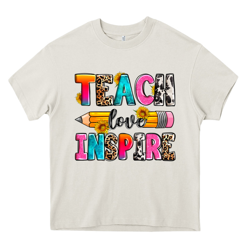 Teach Love Inspire Heavy Core Tee by Zillion Design Studio | Teevron