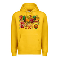 Lemon Fiesta with taco, nacho, souce Premium Hoodie - NancyCooperArtShop