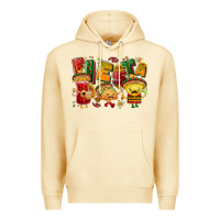 Pina Colada Fiesta with taco, nacho, souce Premium Hoodie - NancyCooperArtShop