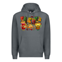 Rock Fiesta with taco, nacho, souce Premium Hoodie - NancyCooperArtShop
