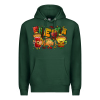 Sports Green Fiesta with taco, nacho, souce Premium Hoodie - NancyCooperArtShop