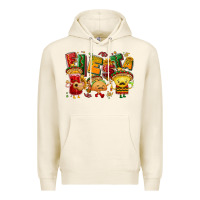 Tofu Fiesta with taco, nacho, souce Premium Hoodie - NancyCooperArtShop