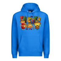 True Royal Fiesta with taco, nacho, souce Premium Hoodie - NancyCooperArtShop