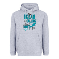 Heather Grey The Ocean Is Calling Heavyweight Hoodie - Bettercallsaul